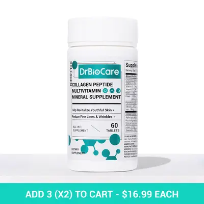 DrBioCare Collagen, Vitamin & Mineral, Contains Vitamin d3, Vitamin C, Probiotics,Vitamin E, Vitamin b & Multivitamin Healthc...