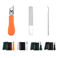 Portable 3-Piece Eagle Beak Nail Clipper Set for Travel, Large Opening, Anti-Splash Beveled Clippers for Thick & Hard Nails |...