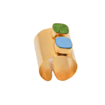 18k Gold-Plated Mohave Ring | Title: Title