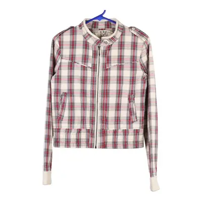 Pull & Bear Checked Jacket - Small Multicoloured Cotton