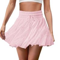 FireSwan Tennis Skirts for Women Golf Skirt High Waisted with Shorts Underneath Athletic Pleated Tulle Ruffle Skorts Pockets