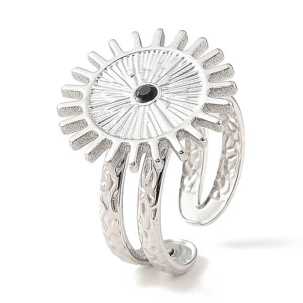 304 Stainless Steel Open Cuff Ring for Women