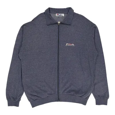 Fila Zip Up - 2XL Grey Cotton