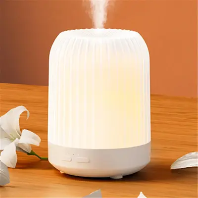 BUBPUP 250ML Essential Oil Diffuser, USB Powered 3-Timer Humidifier, Natural Home Fragrance Aroma Diffuser with 7 LED Color C...