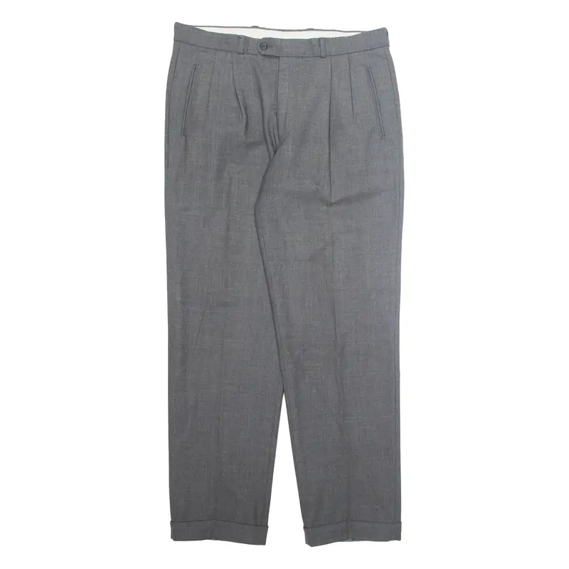 GINO RIZZI Workwear Mens Trousers Grey Regular Straight W32 L31