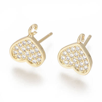 Brass Stud Earring Findings