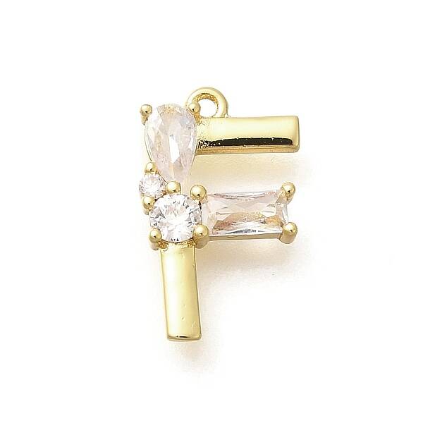 Brass Micro Pave Cubic Zirconia Pendants