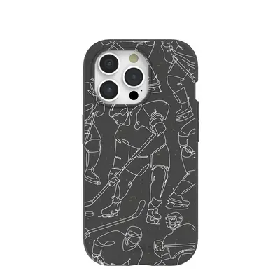 Black Play Sketch iPhone 15 Pro Case