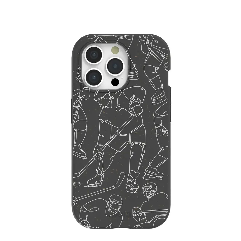 Black Play Sketch iPhone 15 Pro Case