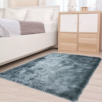 BedStory Sheepskin 2X3 - 6X9 Ft Area Faux Fur for Bedroom Bedside Living Room for Luxury Home Decoration lightweight playroom...