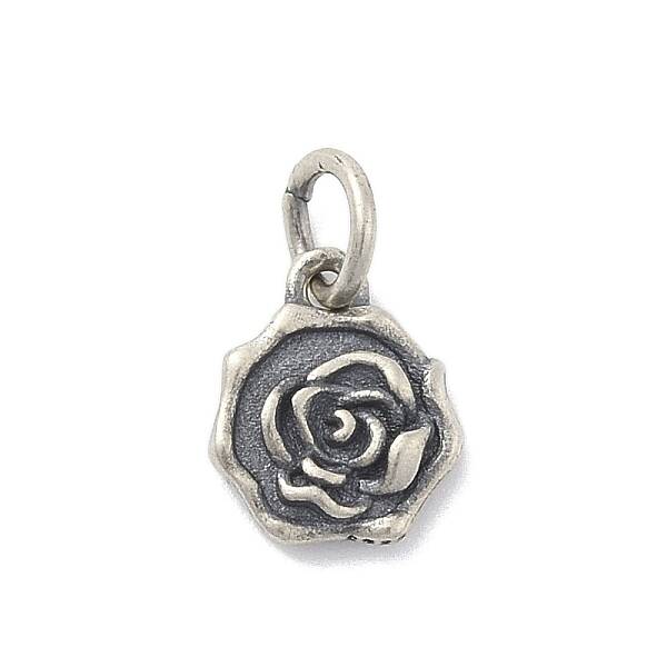 925 Sterling Silver Flower Charms with Jump Rings and 925 Stamp