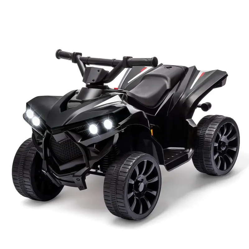 Garvee Ride - P Series: 6V Quad ATV for Kids Toddler 3+ years, Max 55lb Capacity ,With LED, Music, Foot Pedal, Wear-Resista...