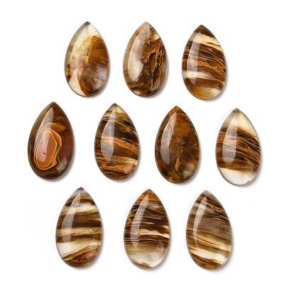 Tigerskin Glass Cabochons