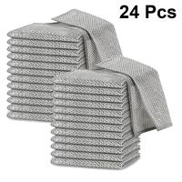 24 Pcs New Upgrade Steel Wire Dishcloth Cleaning Cloth,Powerful Cleaning Non-Scratch Wire Dishcloth Rag for Cookware, Sinks, ...