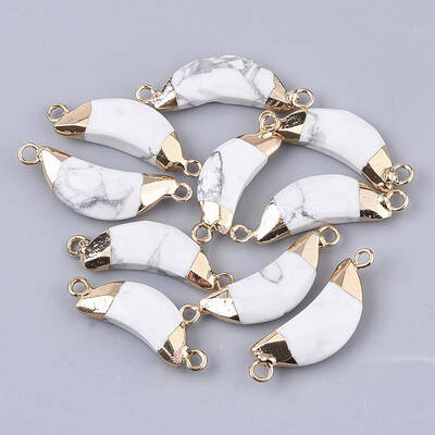 Natural Howlite Links connectors