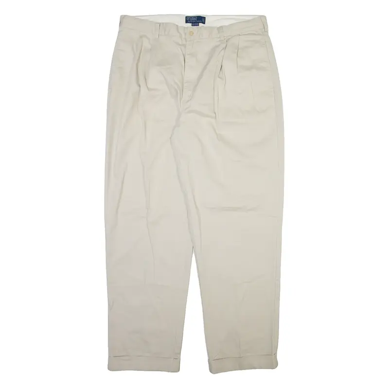 POLO RALPH LAUREN Mens Trousers Beige Relaxed Straight W38 L32