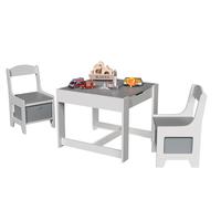 【Special offer day】Daisybreath Kids Wood Table and 2 Chairs, 3 in 1 Children Toddler Furniture Set, 3-Piece Kids Activity...