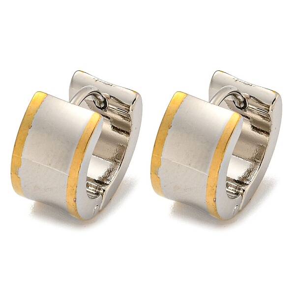 202 Stainless Steel Wide Band Hoop Earring
