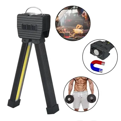 Gym Lamp for Young Posing - 7th Gear Dimming, Magnet LED Design,Portable Magnet LED Flashlight with 180 Degree Folding Magn...