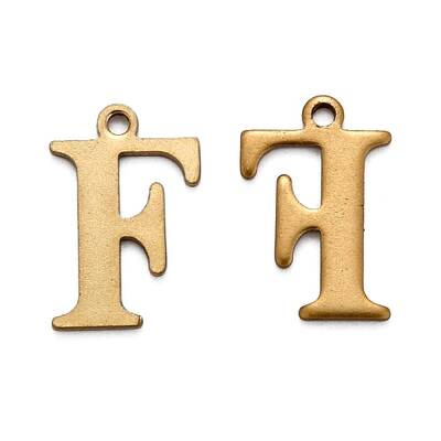 304 Stainless Steel Alphabet Charms