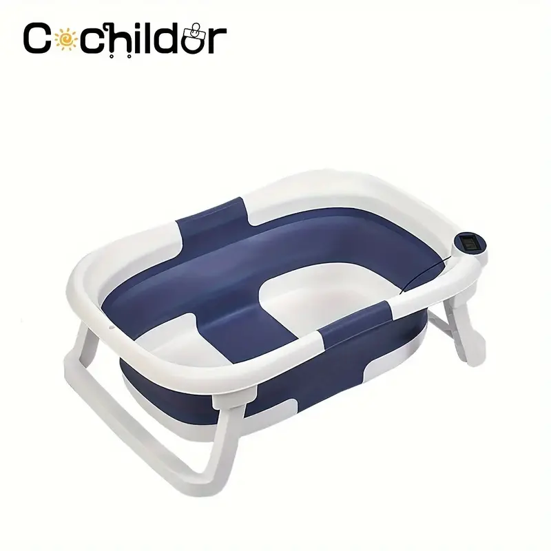 Cochildor Baby Bathtub,Baby Bath Tub with Soft Cushion & Thermometer,Baby Bathtub Newborn to Toddler 0-36 Months,Portable Tra...