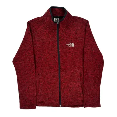 The North Face Fleece Jacket - Large Red Polyester
