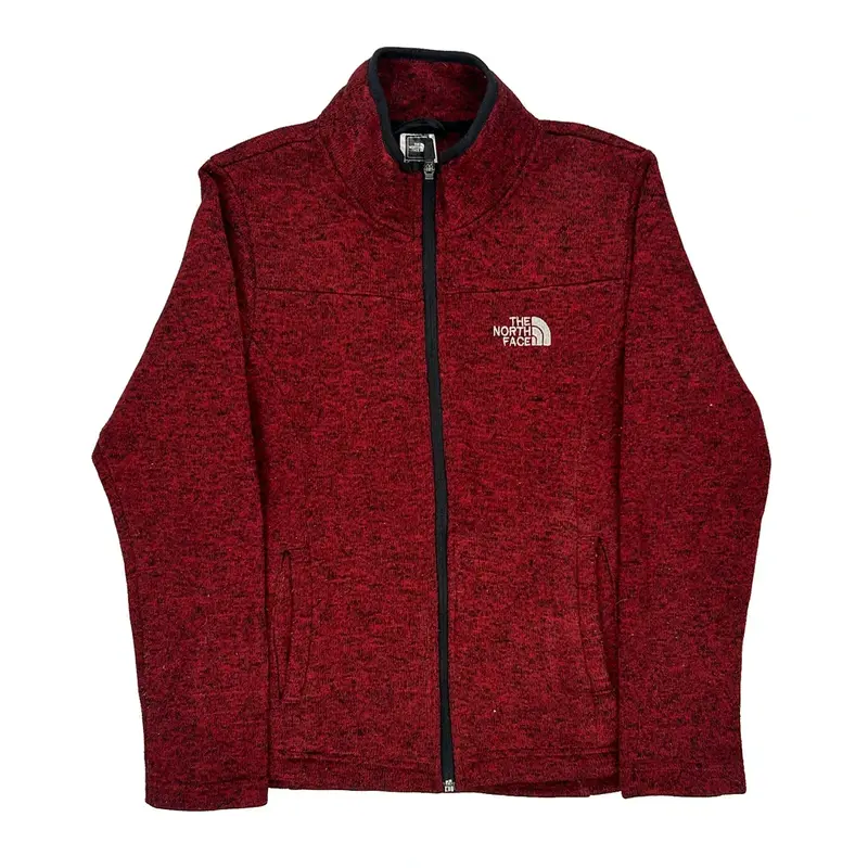 The North Face Fleece Jacket - Large Red Polyester