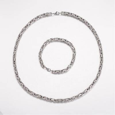Tarnish Resistant 201 Stainless Steel Jewelry Sets