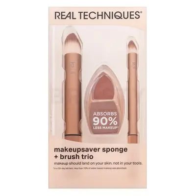 Trio di pennelli e spugna Makeupsaver Real Techniques
