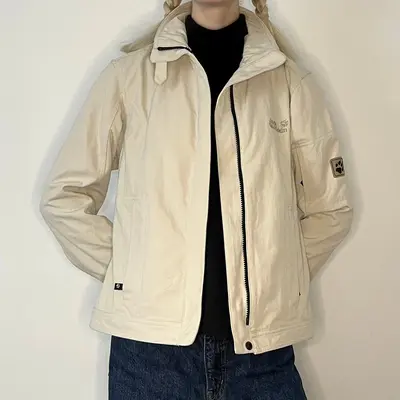 Jack Wolfskin Jacket - Medium Beige Cotton