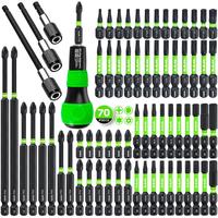 Impact Type Screwdriver Bit Set, Heavy Duty Manual Screwdriver Bit Set, 1/4 Inch Hex Shank & Phillips & Torx Screwdriver Bit ...
