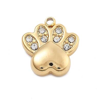 304 Stainless Steel Crystal Rhinestone Charms
