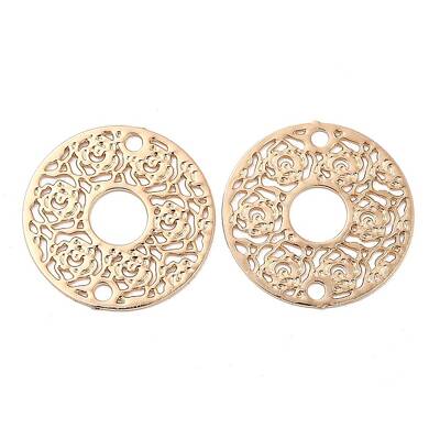 Rack Plating Brass Connector Charms