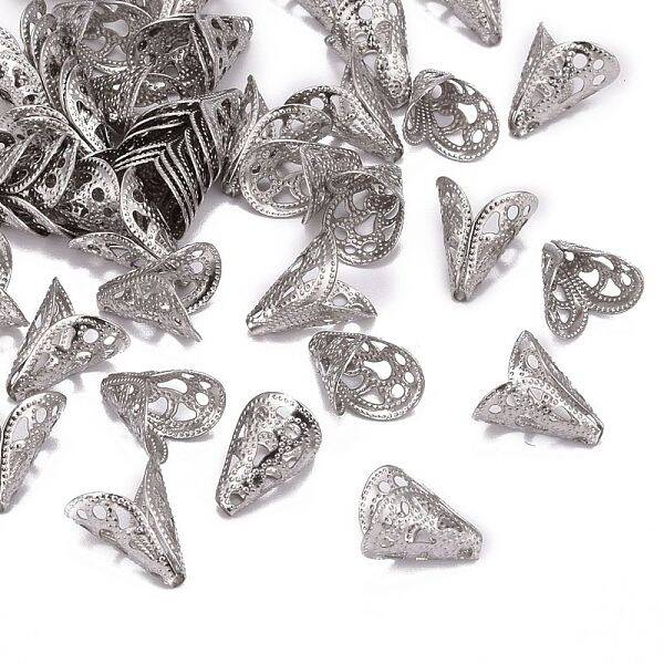 Non-Tarnish Apetalous 316 Surgical Stainless Steel Cone Bead Caps