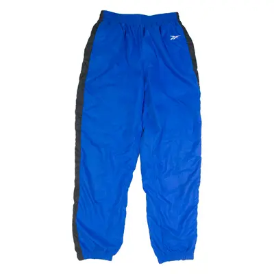 REEBOK Lined Mens Track Pants Blue Tapered M W26 L28