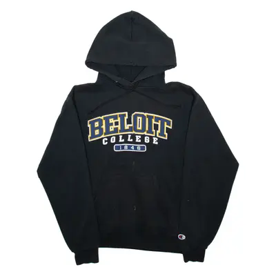 CHAMPION Beloit College Mens Black Hoodie USA M