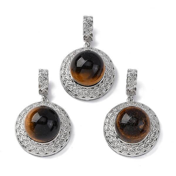 Natural Tiger Eye Pendants