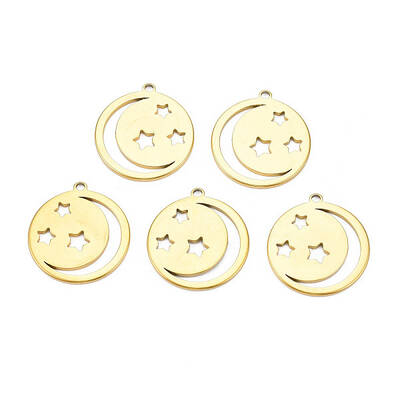Ion Plating(IP) 201 Stainless Steel Pendants