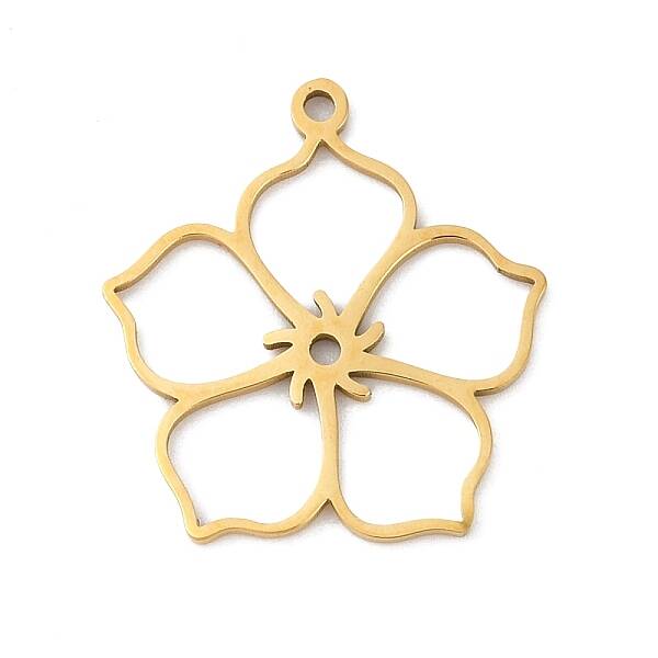 5Pcs 201 Stainless Steel Pendants