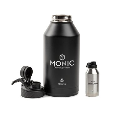 6 Customized Manna Convoy 64 oz Double Wall Steel Bottle - Vacuum ...