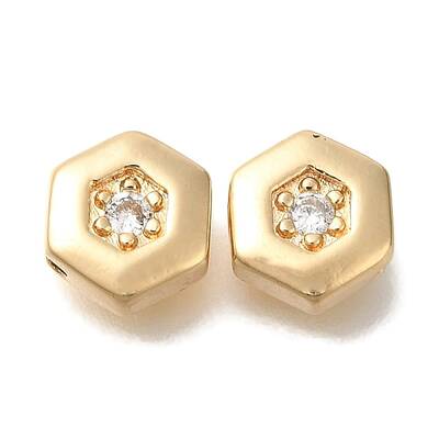 Brass Micro Pave Cubic Zirconia