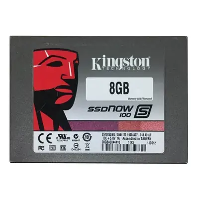 SS100S2/8G Kingston SSDNow S100 Series 8GB SATA 3Gb/s NAND Flash 2.5-Inch Solid State Drive