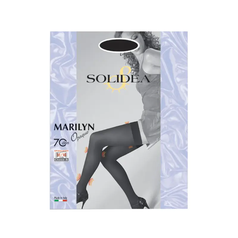 Solidea Marilyn 70 Denier Opaque Hold Ups 12 15mmHg 1S Mocha