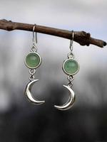 Fashion Moon & Star Design Dangle Earrings, Elegant Ear Jewelry for Women, Trendy All-match & Exquisite Jewelry for Gift