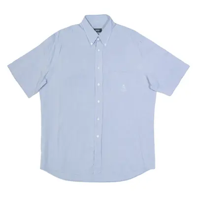 HUGO BOSS Mens Plain Shirt Blue L