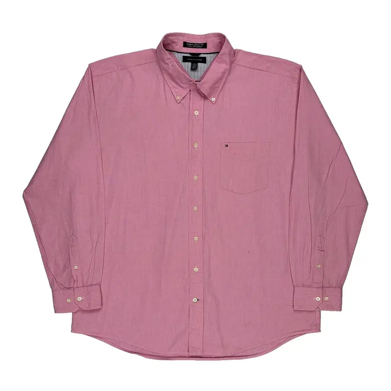 Tommy Hilfiger Shirt - 2XL Pink Cotton | Size: xx-large