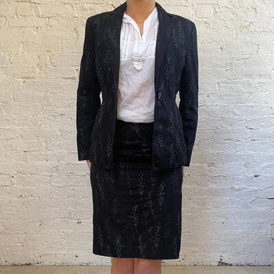Cheap & Chic Moschino Full Suit - Small Black Cotton