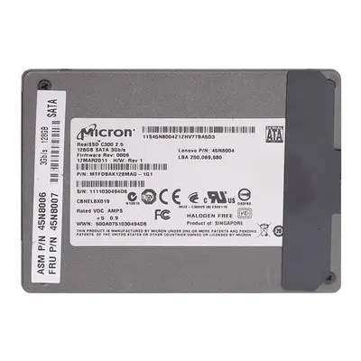 45N8006-06 Lenovo 128GB MLC SATA 6Gb/s 2.5-inch Internal Solid State Drive