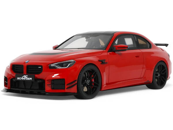2023 AC Schnitzer ACS2 Sport (BMW M2) Toronto Red with Black Top 1/18 Model Car by GT Spirit