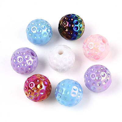 UV Plating Opaque Acrylic Beads